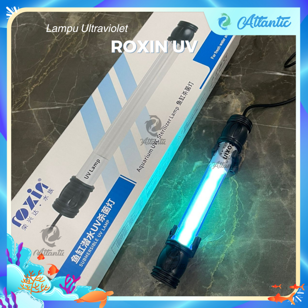 Lampu UV Aquarium ROXIN Lampu UV Lampu Ultaviolet Lampu Anti Lumut
