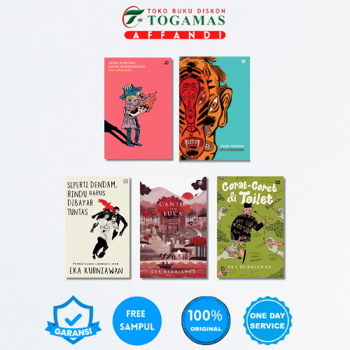 LELAKI HARIMAU - CANTIK ITU LUKA / CINTA TAK ADA MATI / CORAT-CORET DI TOILET ED. COVER BARU / SEPER