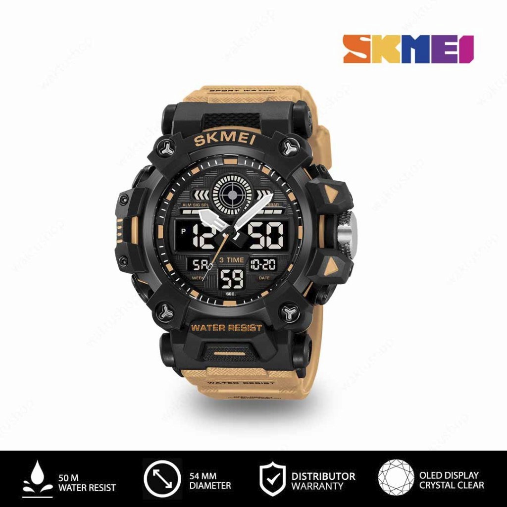 SKMEI 2226 Original Jam Tangan Dual Time Pria Tahan Air