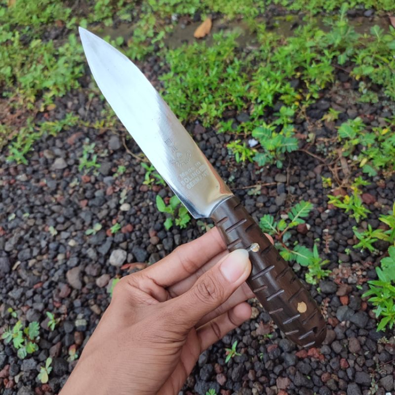 pisau fulltang ukir 15 cm