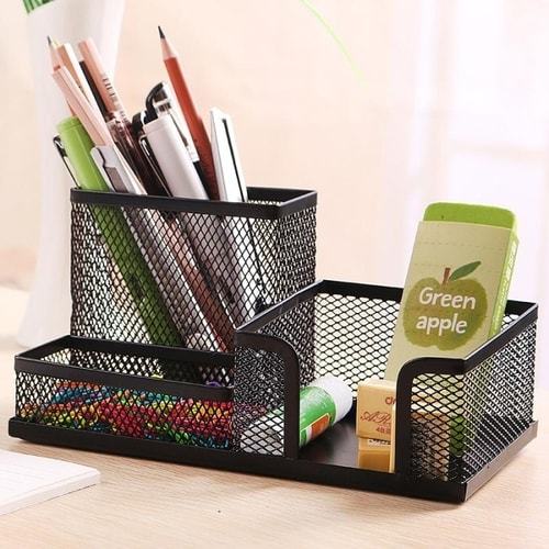 

Tempat Alat Tulis Jaring Mesh Desk Organizer 3 Comp - Deli 9175