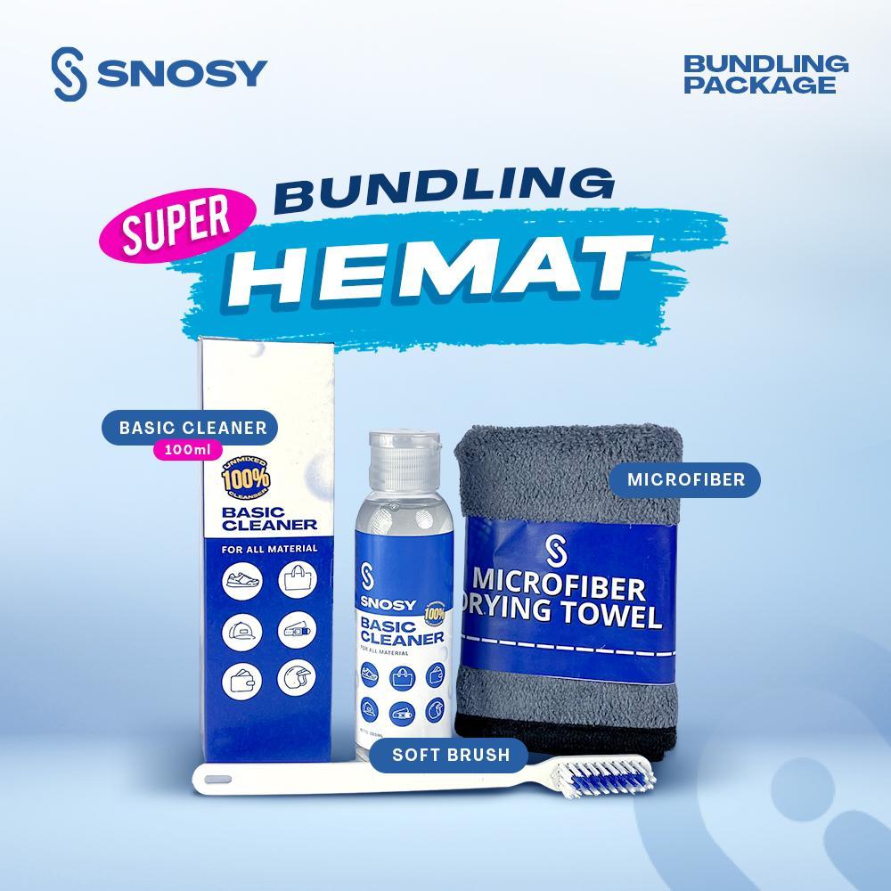 BUNDLING SUPER HEMAT SNOSY CLEANER PEMBERSIH SEPATU