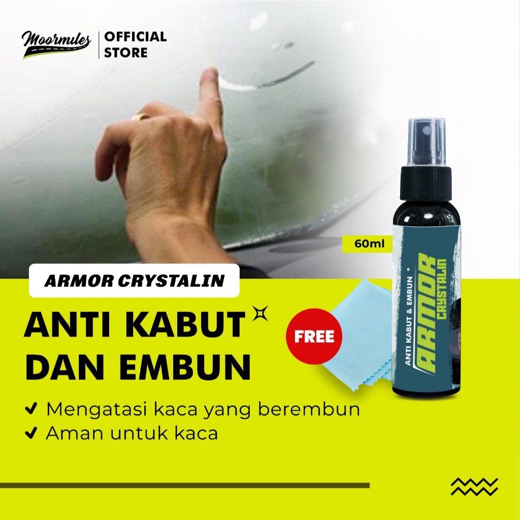 MOORMILES - ARMOR CRYSTALIN | CAIRAN ANTI EMBUN&KABUT I ANTI FOG KACA MOBIL
