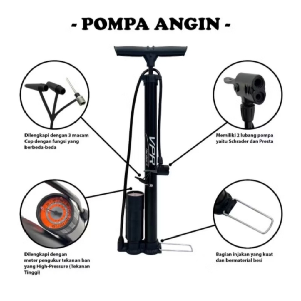 Pompa Angin Sepeda Motor Pompa Angin Tangan Pompa Angin Serbaguna