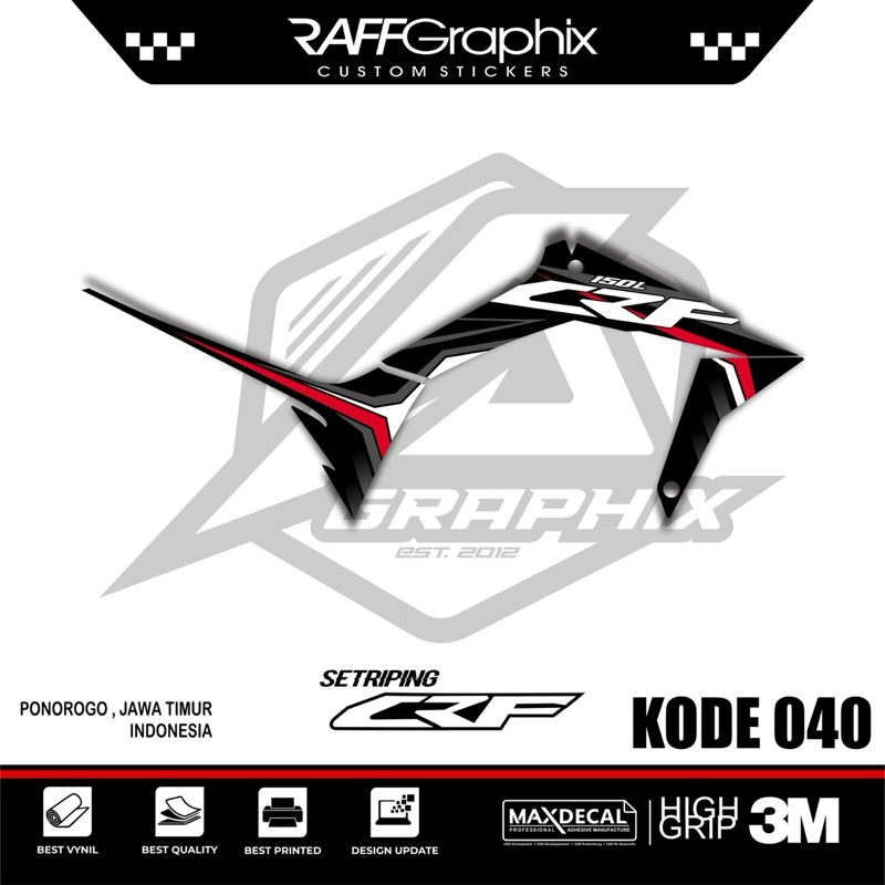 sticker crf terbaru- striping crf keren-crf 150L-040
