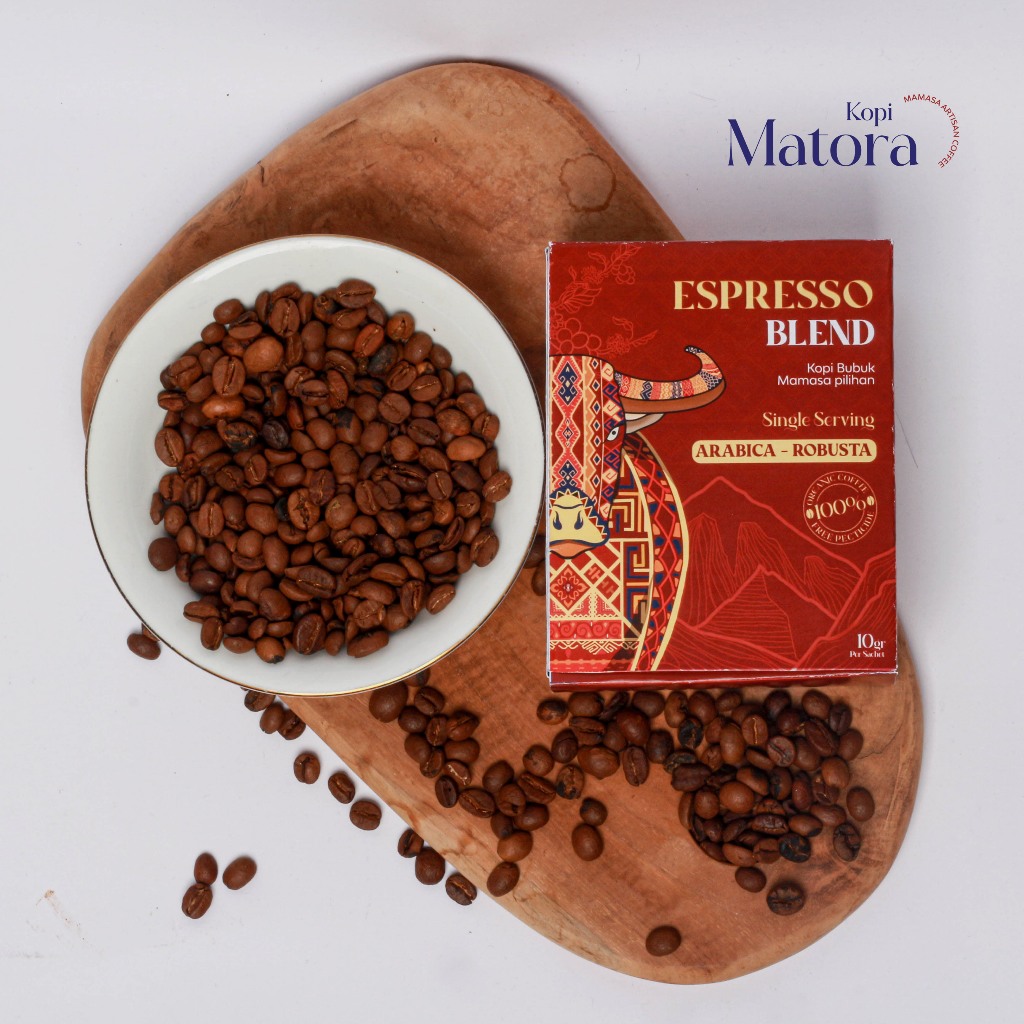 

Kopi Matora - Kopi Sachet 10X10gr/ Kopi Mamasa Toraja Tubruk 10X10gr