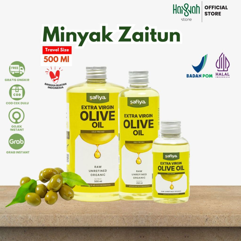 

Minyak Zaitun 500 ML Extra Virgin Olive Oil Murni