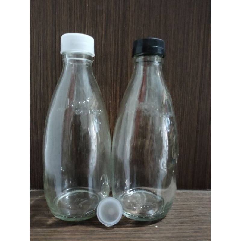 botol kaca 250ml, botol kaca oval 250ml