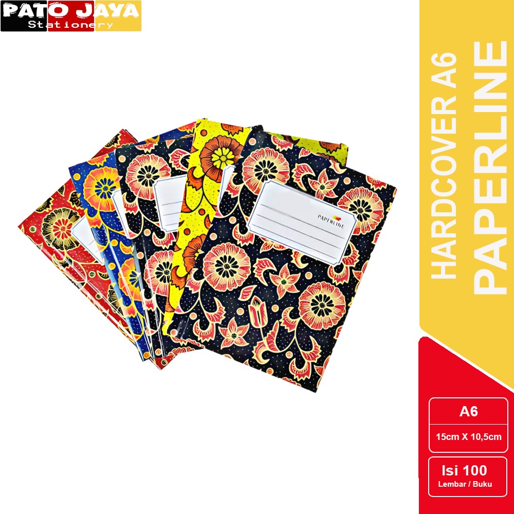 

BUKU TULIS HARDCOVER PAPERLINE A6 / BUKU OKTAVO ISI 100 LEMBAR / BUKU NOTE A6