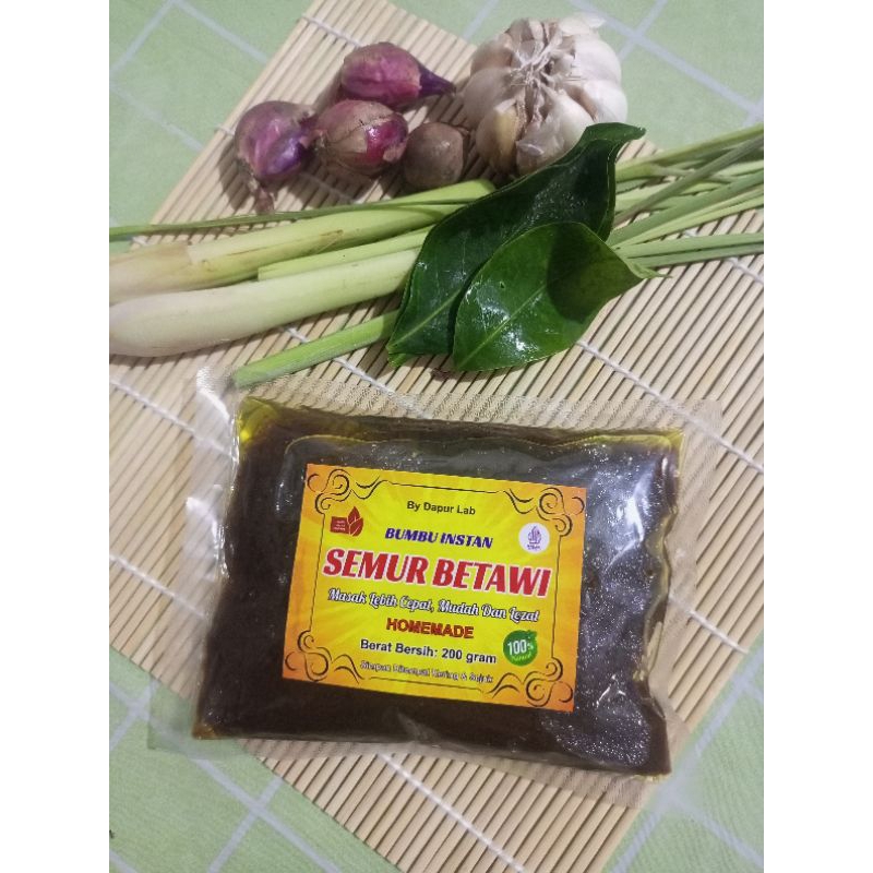 

Bumbu Semur Betawi instan 200 gram lebih terasa rempah rempahnya ,kental dan lezat