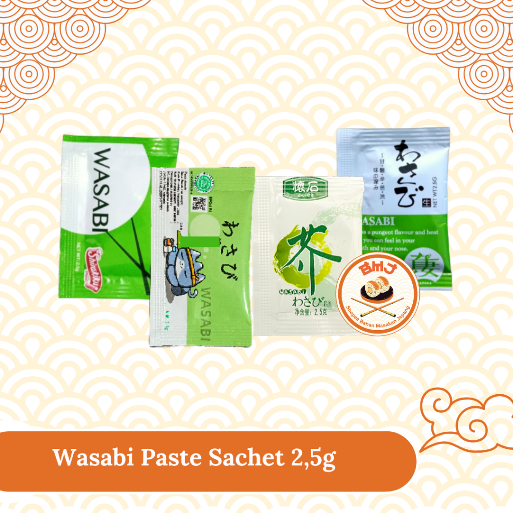 

Wasabi Paste Sachet 2,5 g Halal | Sushi Wasabi