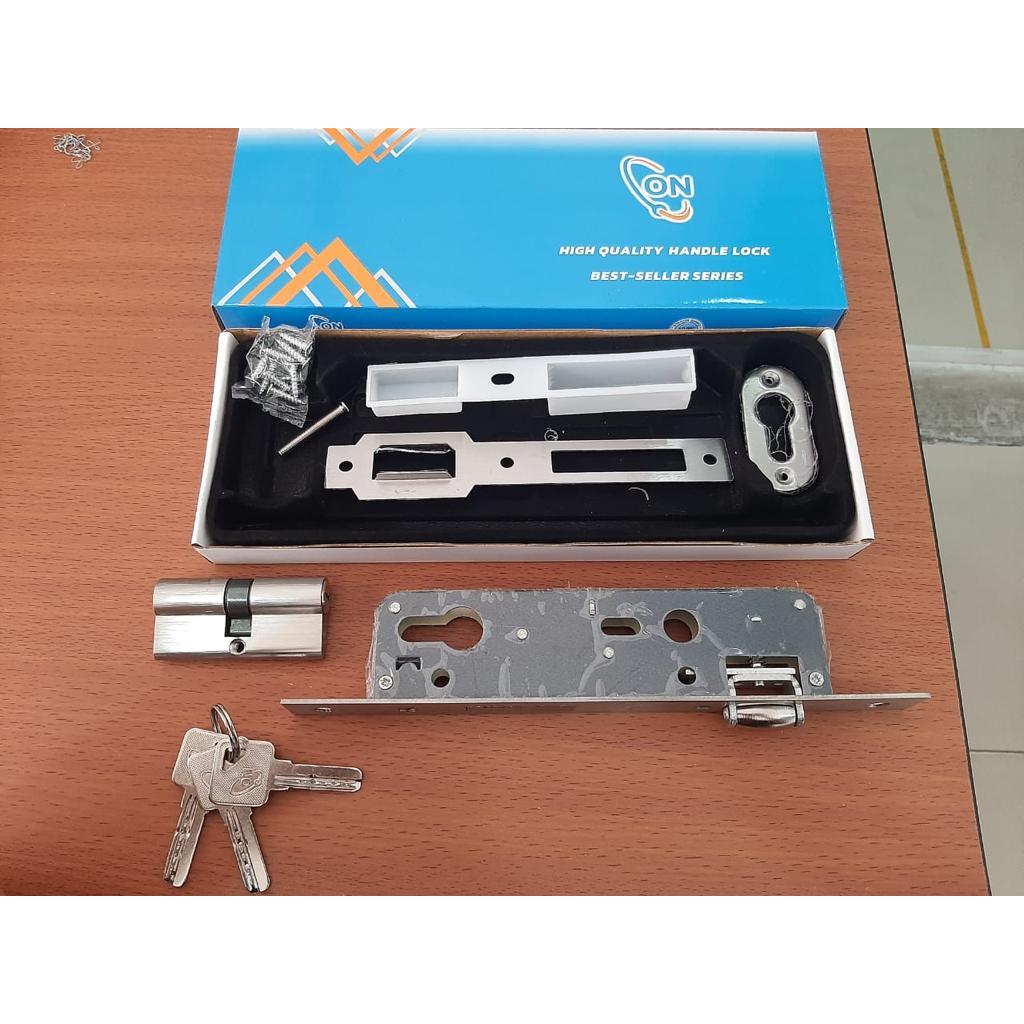 ON Kunci Bodi Pelor Pintu Aluminium ON - Body Pelor Pintu Alumunium / Kunci Pelor 30mm / Body Roller