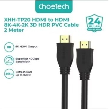 CHOETECH KABEL HDMI TO HDMI 2M 8K PVC CABLE
