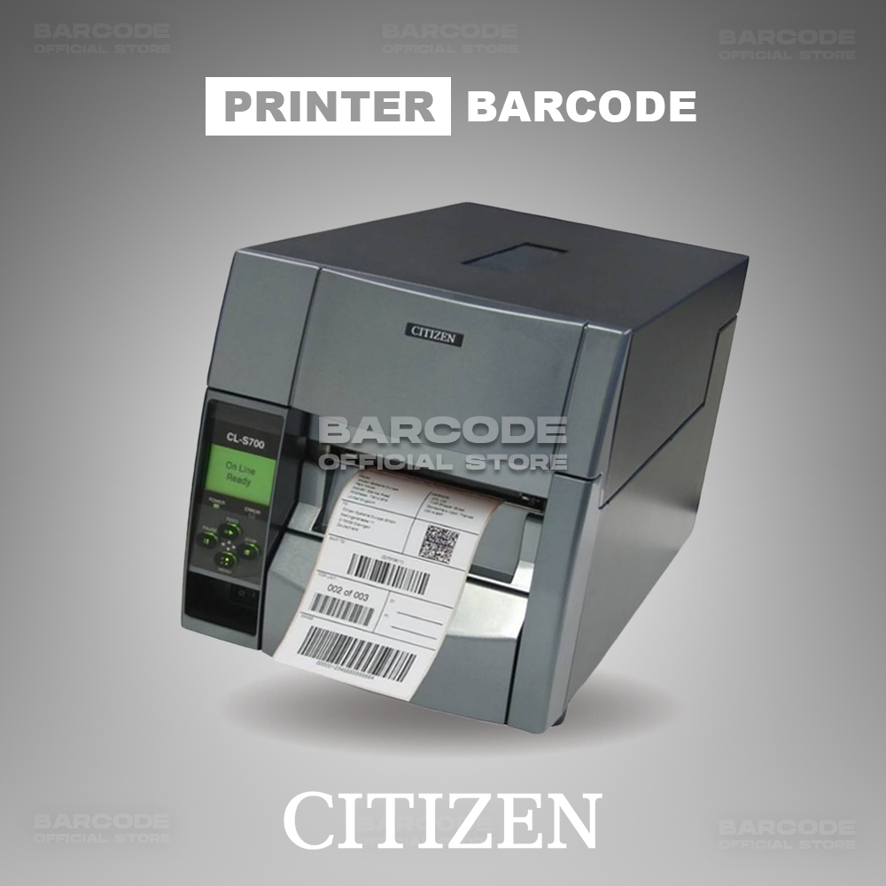 

Citizen CL-S621II Printer Barcode Direct Thermal Transfer Cetak Label Resi USB Serial RS232 CLS621II