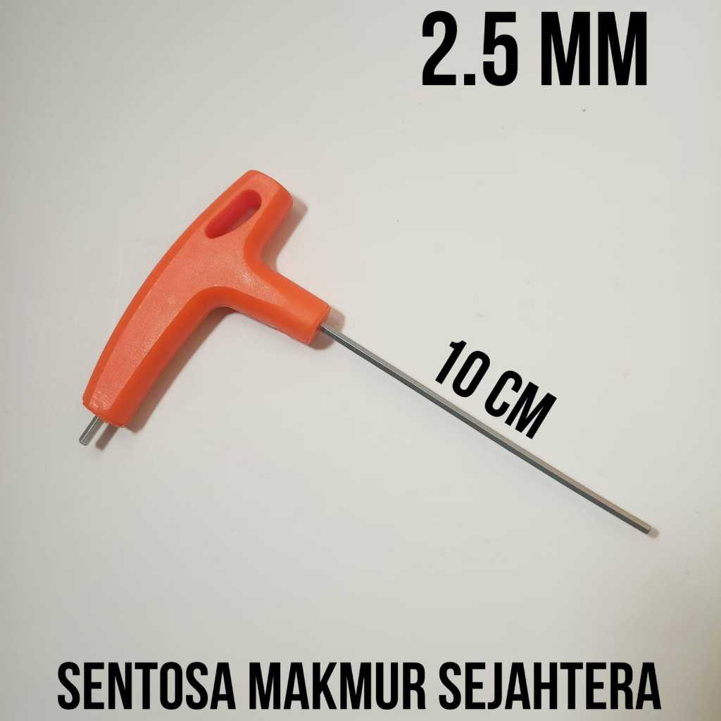 GT Kunci L Model T 2.5mm Hex key Kunci L T 2.5 mm
