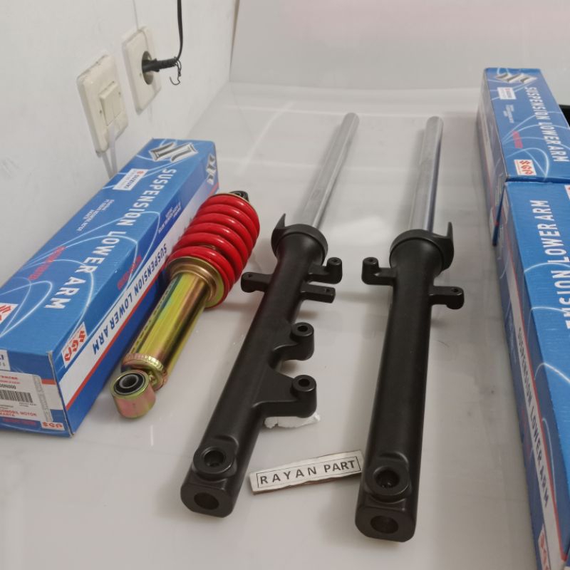 shock depan tabung+belakang satria fu satria fu satria fu komplit suzuki