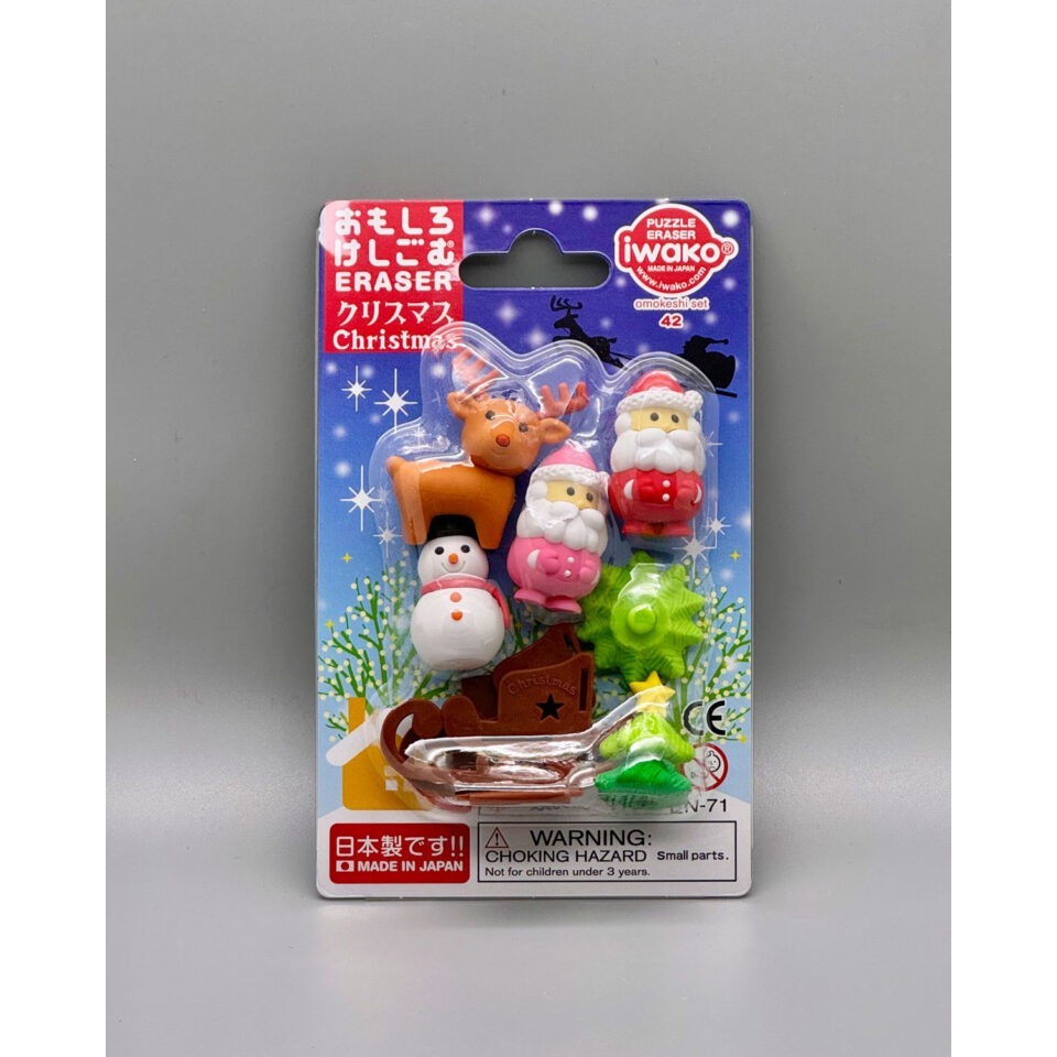 

Iwako Christmas Japan Puzzle Eraser - Penghapus / Setip Jepang