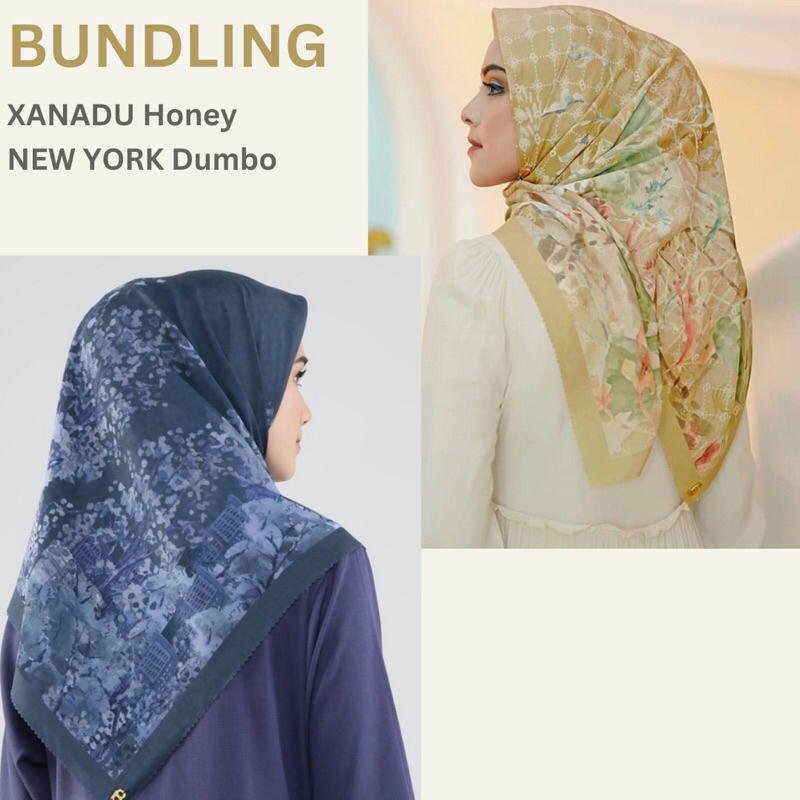 [Diskon Shopee Video][BUNDLING] Buttonscarves XANADU Honey Buttonscraves NEW YORK Dumbo Lawasan Orig