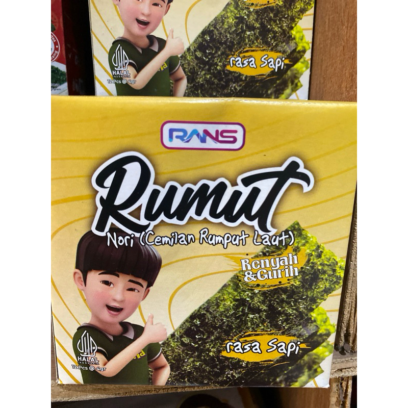 

RANSRumut Nori (Cenjian Rumput Laut) isi 12 pcs