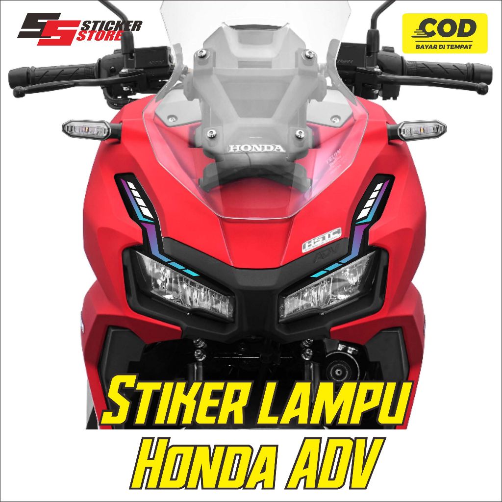 Sticker alis lampu depan adv