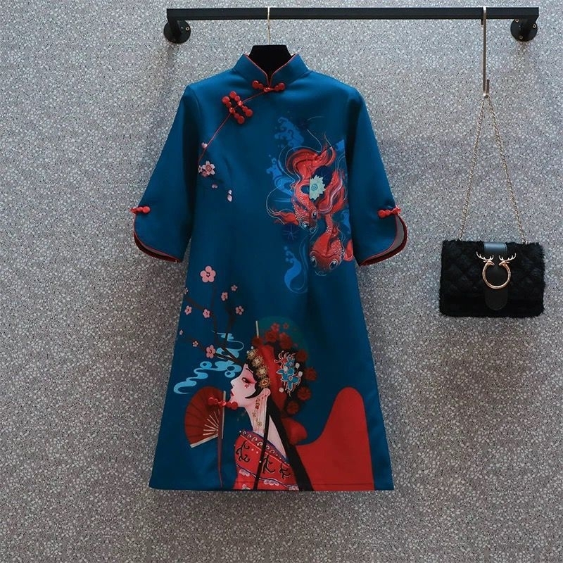 MILLIE NAYA | DRESS IMLEK CNY DRESS CHEONGSAM DRESS SHORT DRESS WOMAN DRESS DRESS IMLEK DRESS RAPI D