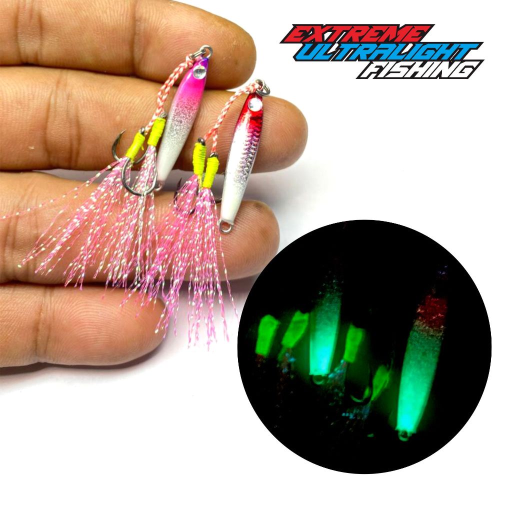 Umpan micro jig 5 gram glow in the dark