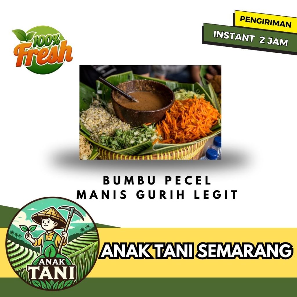 

[ANAK TANI] BUMBU PECEL MANIS GURIH LEGIT PER BUNGKUS SIAP KIRIM INSTANT AREA SEMARANG