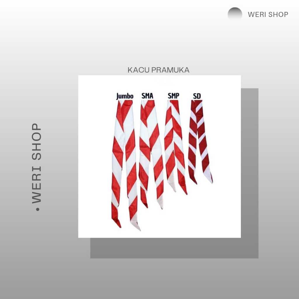 

KACU PRAMUKA JUMBO SATIN BERKUALITAS (PER PCS)