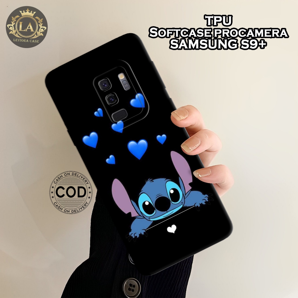 Case Samsung Galaxy S9+ Terbaru  - Leviora Case - Fashion Case Stitch - Softcase Samsung Galaxy S9+ 