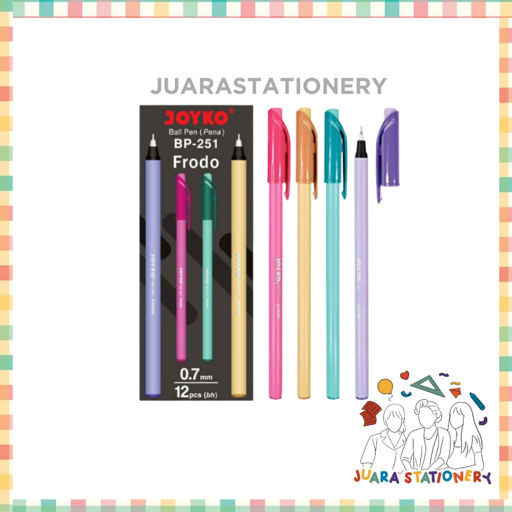 

(3065) Pulpen Joyko BP-251 Frodo 0.7 mm / Ballpen Bolpoin Pulpen Lusin (LUSIN)