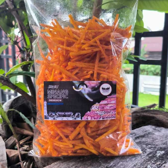 

SANJAI LIDI BALADO, BUMBU, DAN ORIGINAL ASIN GURIH RENYAH 250GR, 500GR, 1KG / KERIPIK ASLI BUKITTINGGI