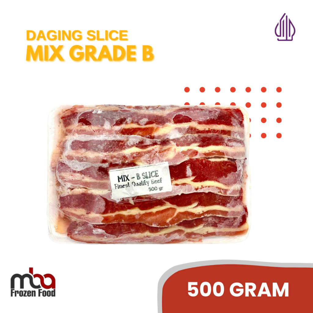 

Daging Slice Mix Grade B 500gr /Makanan Olahan/Daging Beku/Frozen Food/Daging/Halal/Daging Sapi/ Praktis/Beef Slice/Premium