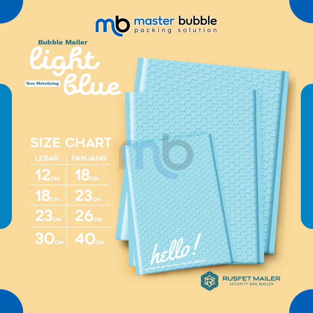 

Amplop Bubble Mailer Polos Sky Blue Harga Ecer Amplop Packing Olshop Termurah Rusfet