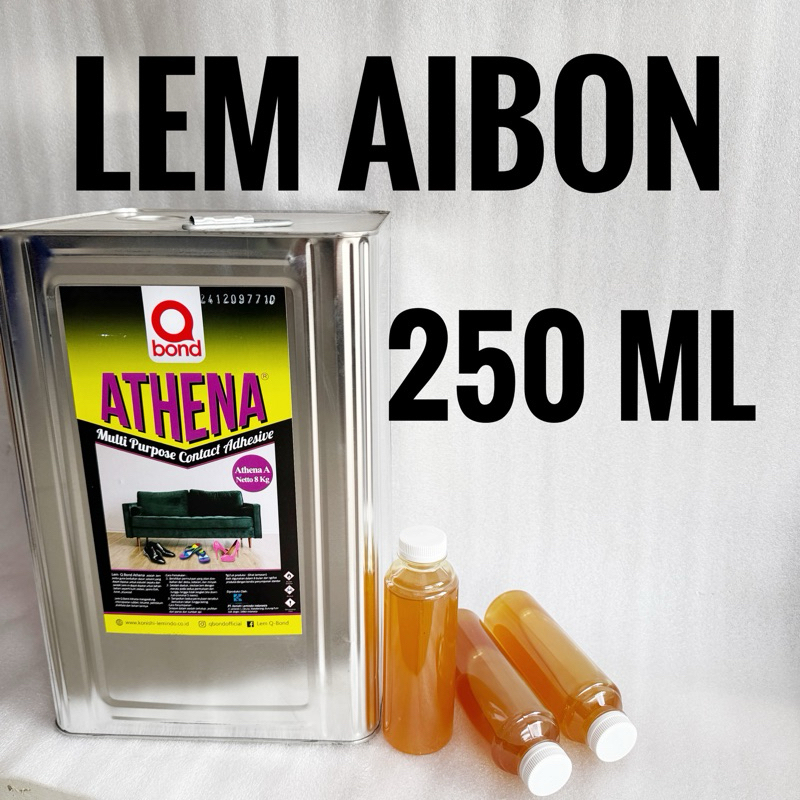 Lem aibon / lem kuning /  merk Athena ukuran 250 ML Termurah / lem busa murah / lem kulit sintetis /