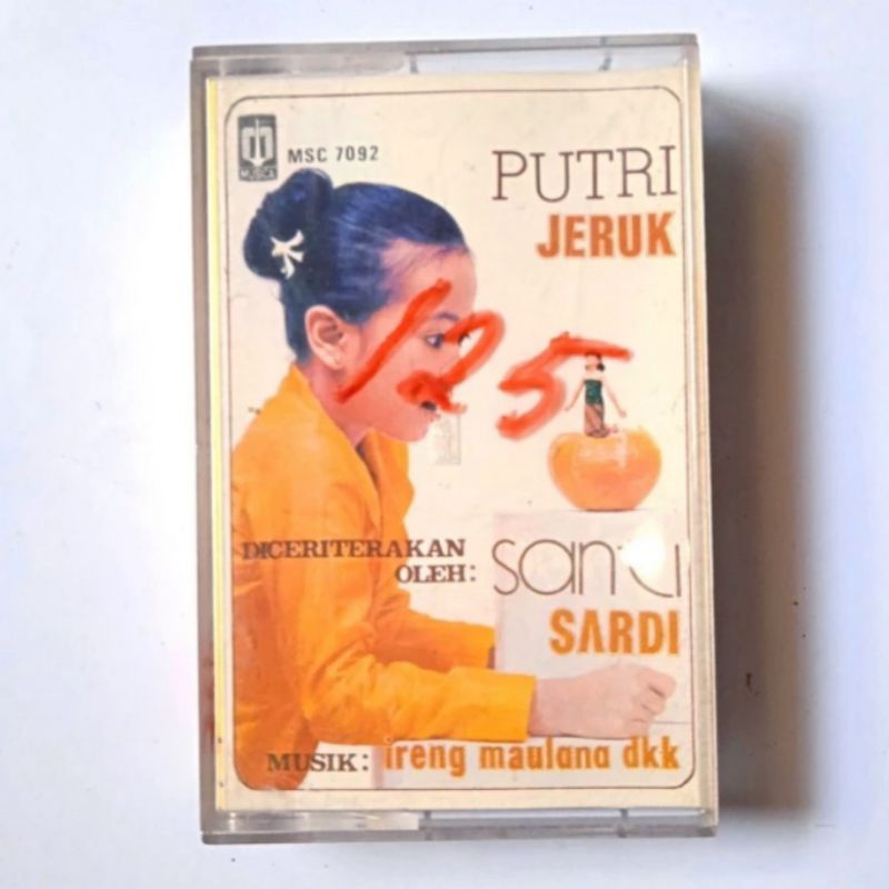 Barang Jadul Kaset Pita Anak² Putri Jeruk Santi Sardi Musik Ireng.M