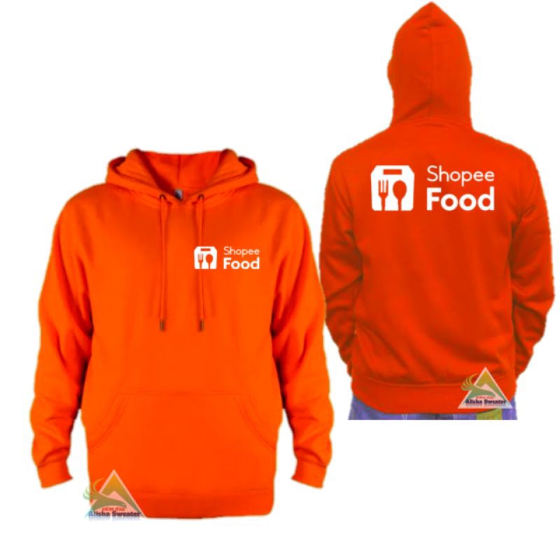 Jaket Hoodie Shhopee Sweater Jumper Orange Jaket Driver Food Pria Wanita