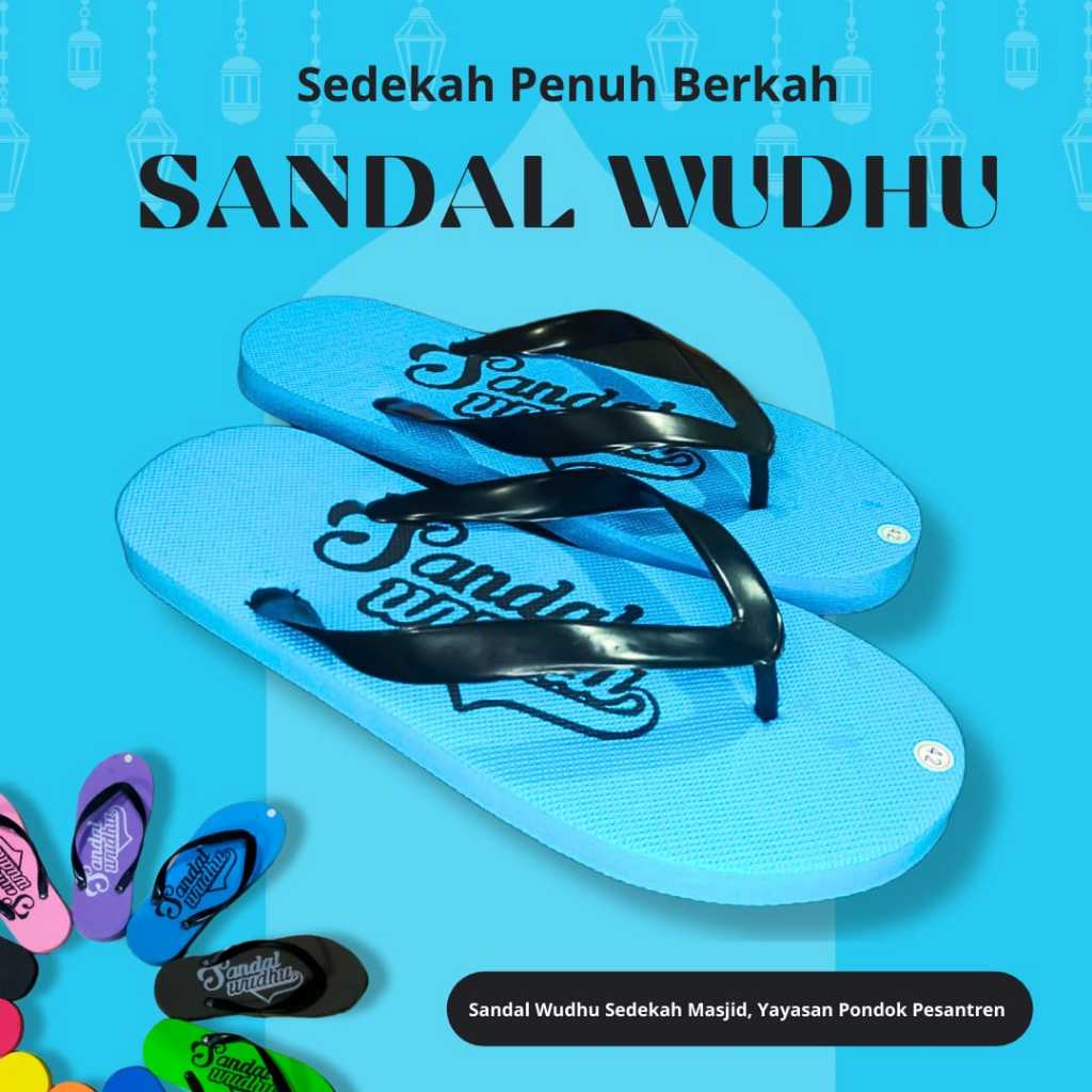 Paket 10 Pasang Sandal Wudhu Masjid Musholla Pria Wanita Dewasa Grosir