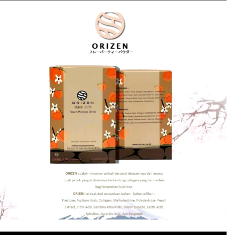 

Orizen Peach Powder Drink