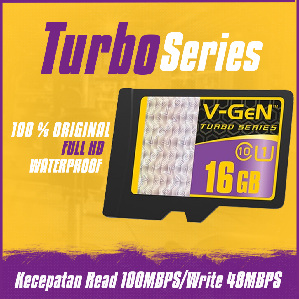 Micro SD V-GEN 16 GB Turbo Series Kartu Memori HP