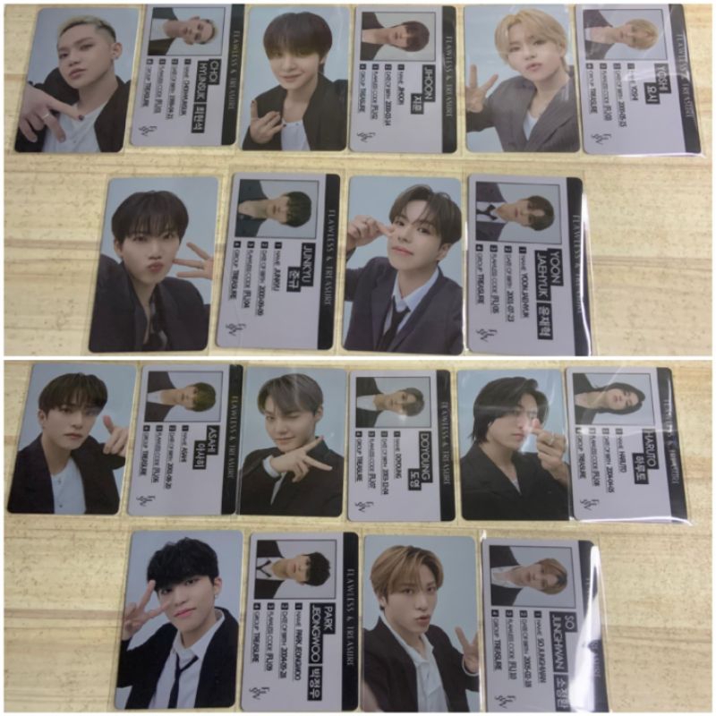 

Photocard Treasure X Flawless 4.0 ver 1 (pc+id) [ JANGAN PAKE SPX ]
