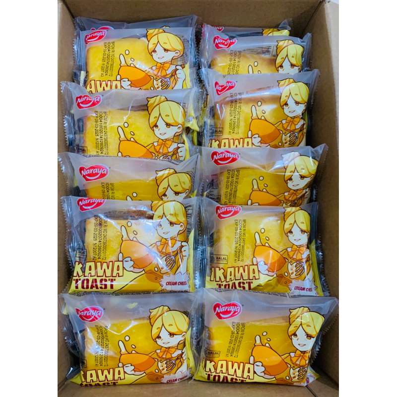 

RB Naraya Ikawa Toast 60g x 40pcs (1dus 40pcs)