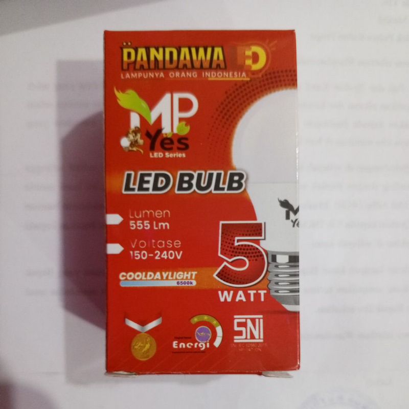 LAMPU LED 5 WATT BULB KWALITAS SNI