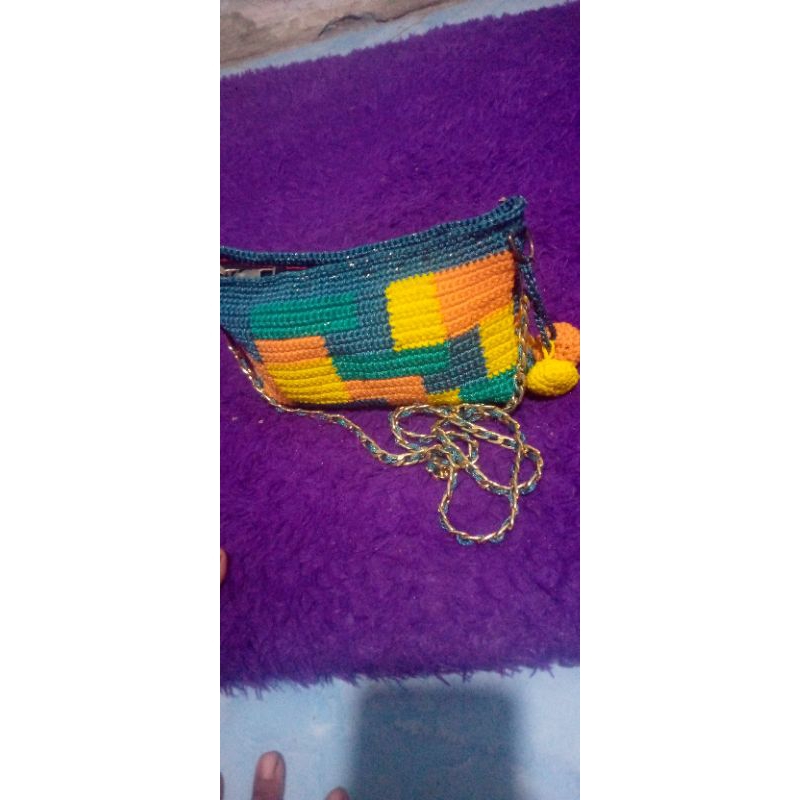 tas pesta rajut, handmade