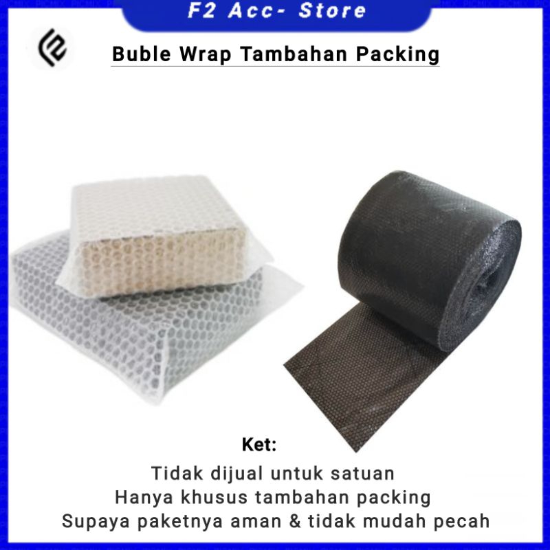 

F2 - Buble Wrap Extra Tambahan Packing Supaya Paket Lebih Aman & tdk pecah