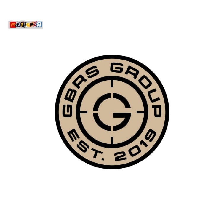 

sticker Global Battlefield Research Solutions GBRS GROUP logo rounded stiker army