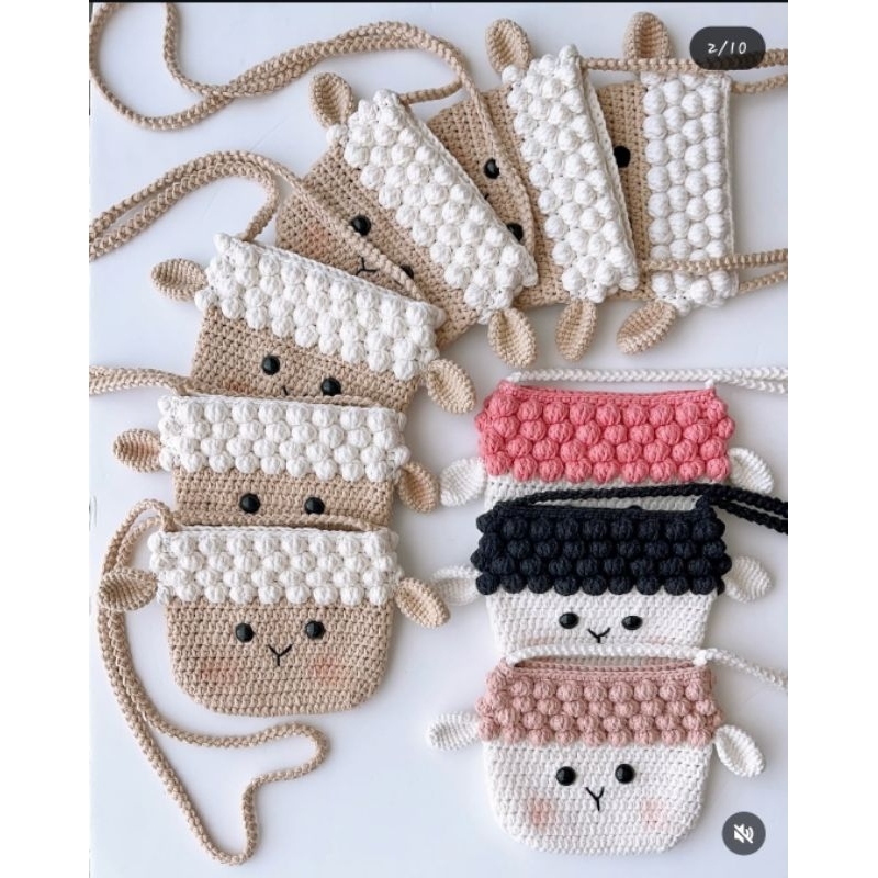 Tas Rajut Anak Handmade karakter