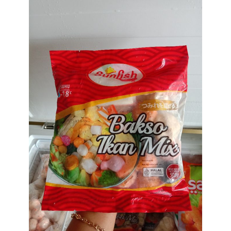 

sunfish bakso ikan mix 500gram