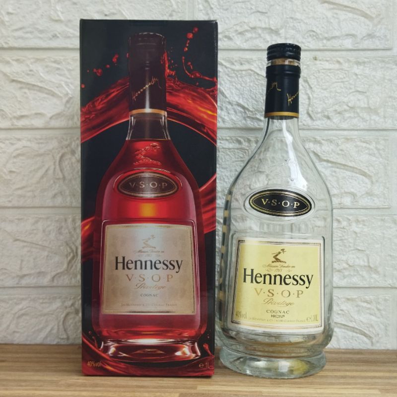 Botol Kosong Hennessy Vsop + Box 1Liter