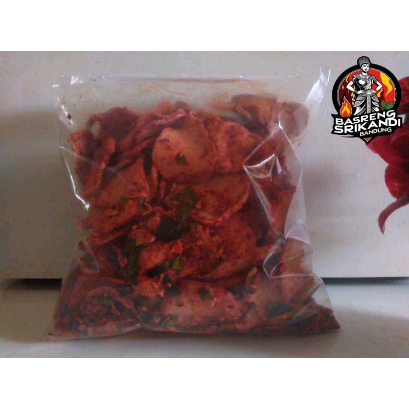 

Basreng Srikandi Bandung Varian Rasa Pedas Daun Jeruk 250 GR