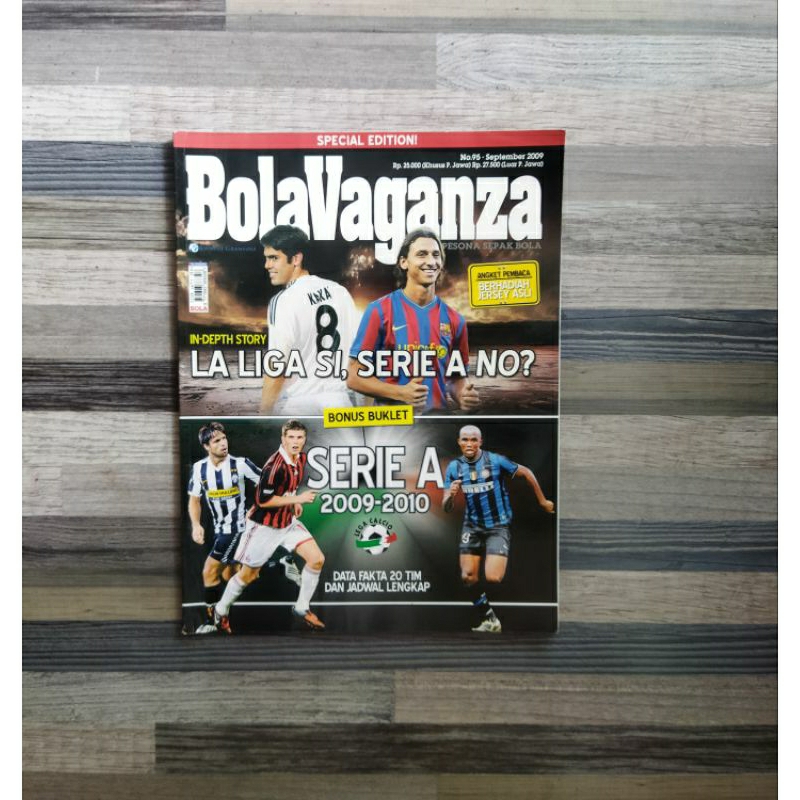 MAJALAH BOLA VAGANZA SPECIAL EDITION SERIE A DAN LA LIGA 2009-2010